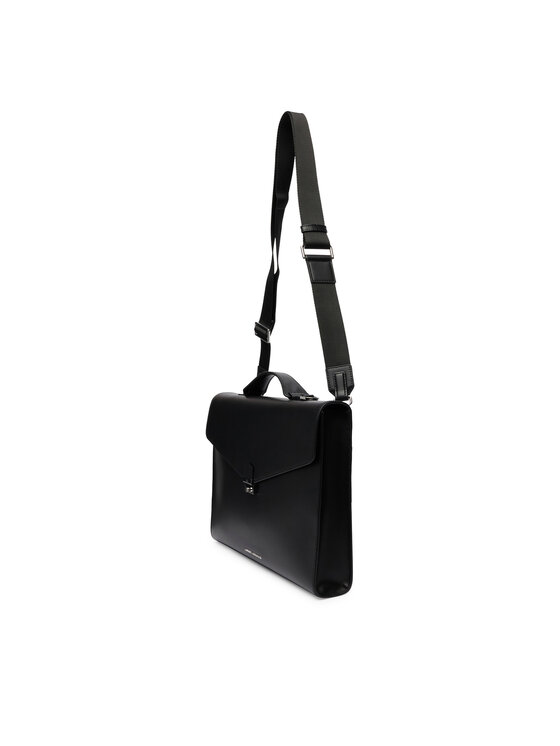 Tommy Hilfiger Tommy Hilfiger Servietă Th Business Leather Computer Bag AM0AM14163 Negru