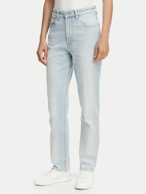 Calvin Klein Jeans Blugi LV047F669G Albastru Mom Fit