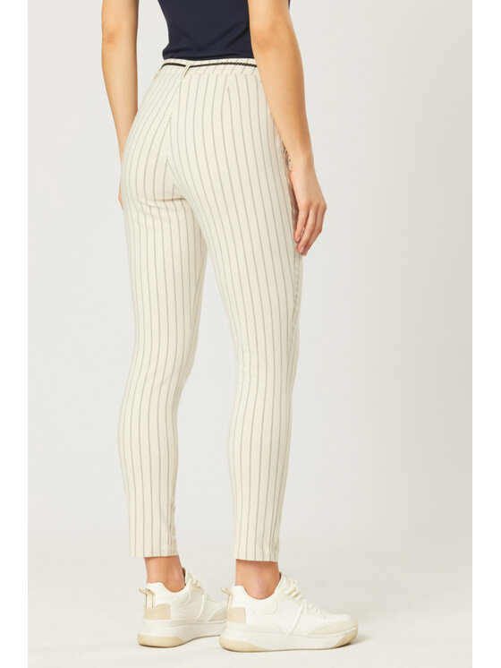 QUIOSQUE QUIOSQUE Dámské kalhoty 3LL002 Béžová Regular Fit