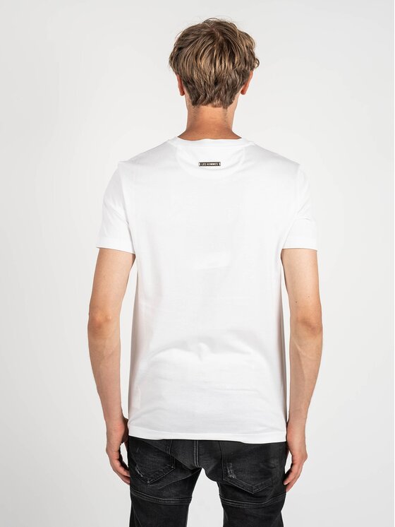 Les Hommes Les Hommes T-Shirt LLT205 721P | Round Neck T-Shirt Λευκό Regular Fit