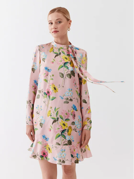 Red Valentino Cocktailkleid 2R3VAGR56PQ Rosa Regular Fit