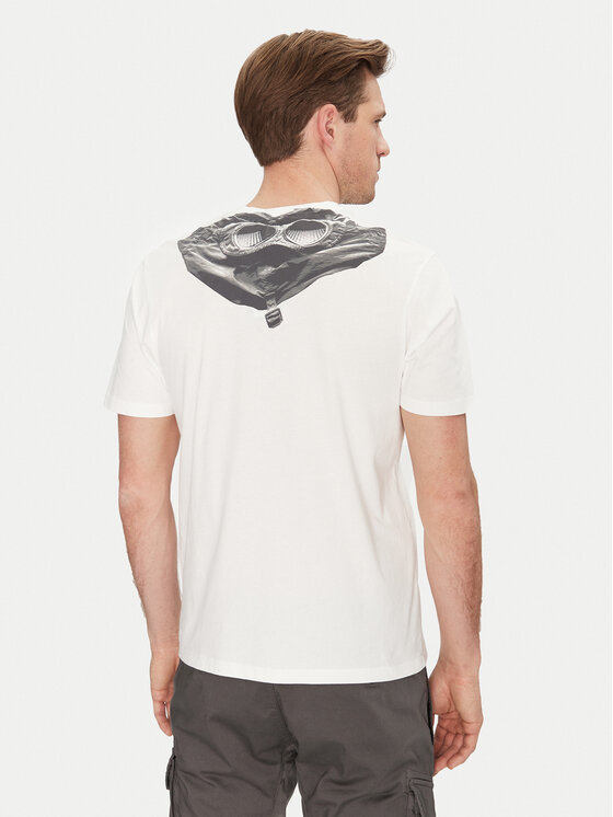 C.P. Company C.P. Company Тишърт 18CMTS030A005100W Бял Regular Fit