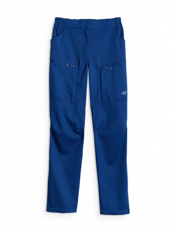 4F 4F Spodnie outdoor TREKKING Granatowy Regular Fit