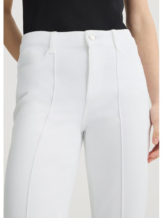 Liu Jo Liu Jo Spodnie materiałowe WA5465T181611111 Biały Regular Fit