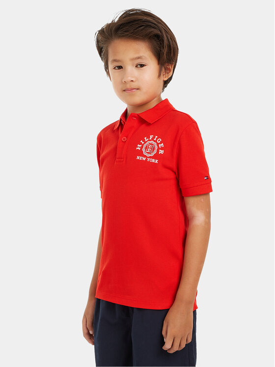 Tommy Hilfiger Tricou polo Monotype KB0KB08801 Roșu Regular Fit