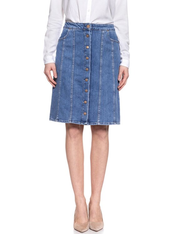 Lee Lee Minigonna 70S SKIRT Blu Regular Fit