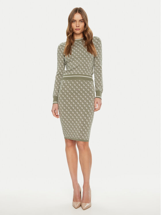 Guess Guess Maglione W4BR21 Z37K0 Verde Regular Fit