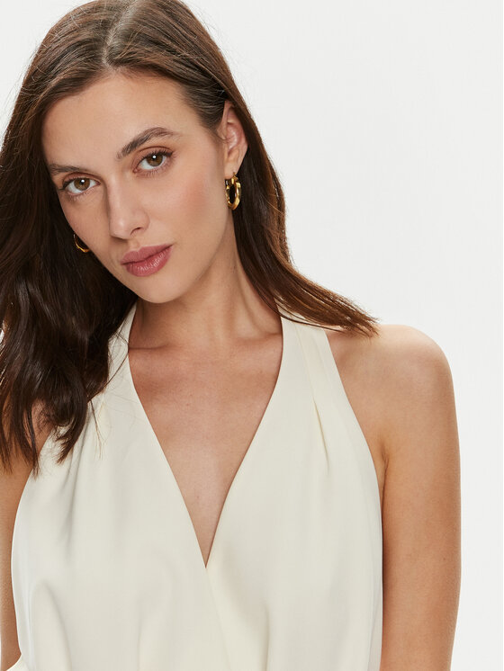 Custommade Custommade Salopetă Pheli 999425530 Écru Regular Fit