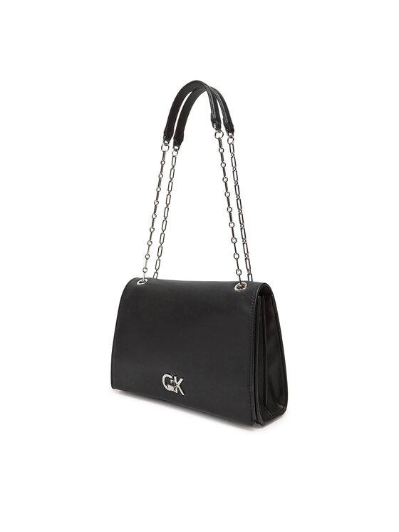 Calvin Klein Calvin Klein Kabelka Re-Lock Medium Chain LV04F3104G Černá