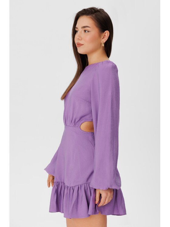 LAURELLA LAURELLA Sukienka codzienna 4SS115 Fioletowy Regular Fit