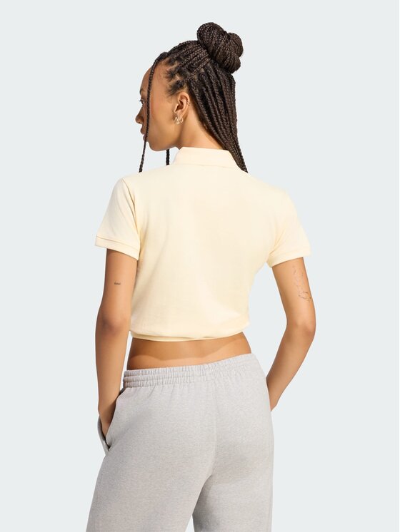 adidas adidas Polo 168164 Żółty Slim Fit