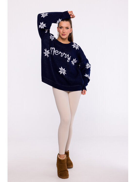Made of Emotion Made of Emotion Maglione MXS10 Blu scuro Comfort Fit