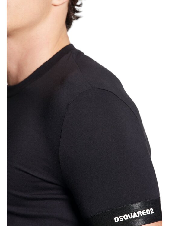 Dsquared2 Underwear Dsquared2 Underwear T-Shirt shirt -Dsquared technicolor Μαύρο Authentic Fit