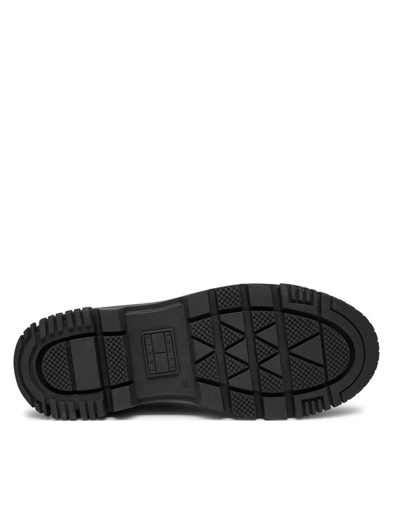 Tommy Jeans Tommy Jeans Kotníková obuv s elastickým prvkem Tjw Chelsea Flatform Boot EN0EN02597 Černá