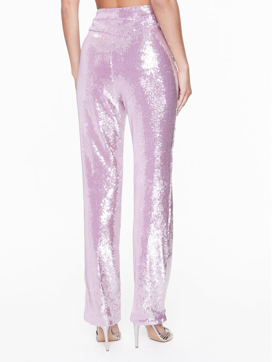 ROTATE ROTATE Stoffhose Sequin RT2382 Rosa Regular Fit