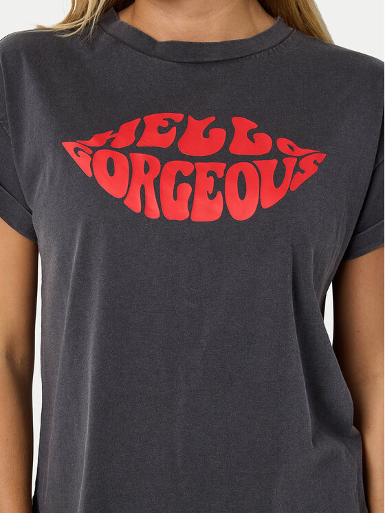 Noisy May Noisy May T-shirt 27030135 Grigio Regular Fit