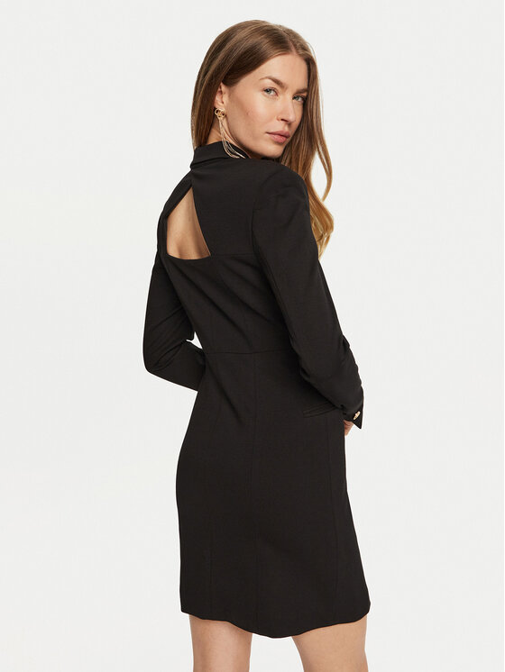 TWINSET TWINSET Kokteilikleit 242TP2400 Must Slim Fit