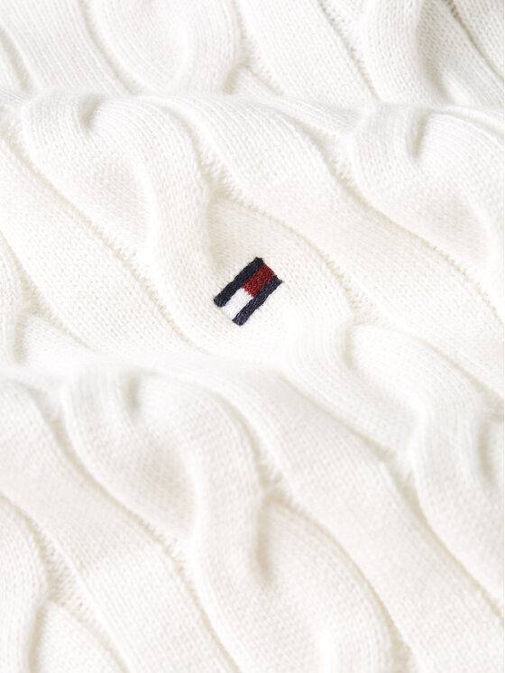 Tommy Hilfiger Tommy Hilfiger Sweter MW0MW33132 Écru Relaxed Fit