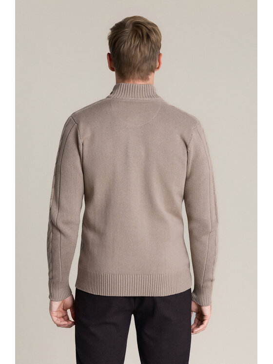 Lancerto Lancerto Sweter Jorund SW073226000081 Beżowy Regular Fit