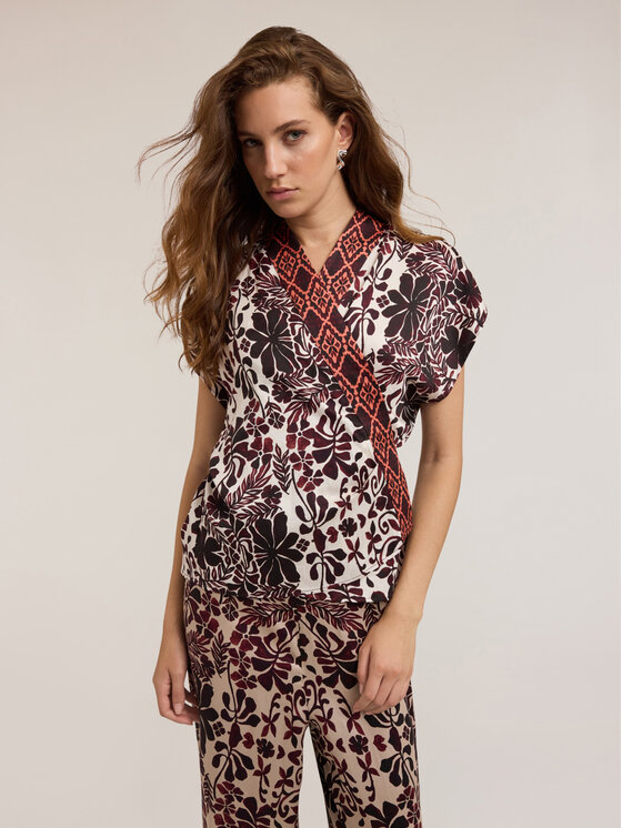 Motivi Motivi Blusa 2004W100762N0V1 Marrone Regular Fit