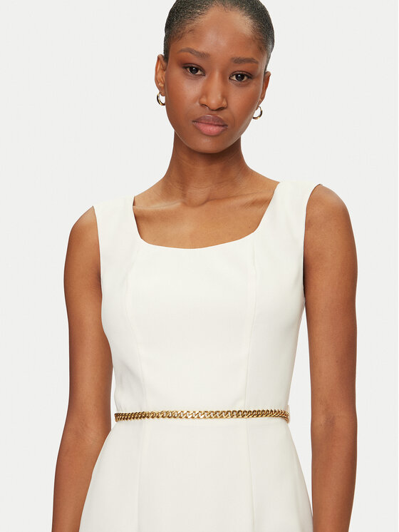 Marciano Guess Marciano Guess Rochie cocktail 5GGK12 7300A Écru Regular Fit