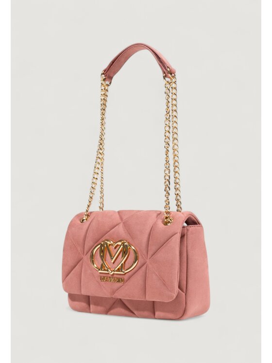 LOVE MOSCHINO LOVE MOSCHINO Σάκος EMBOSSED VELOUR Ροζ
