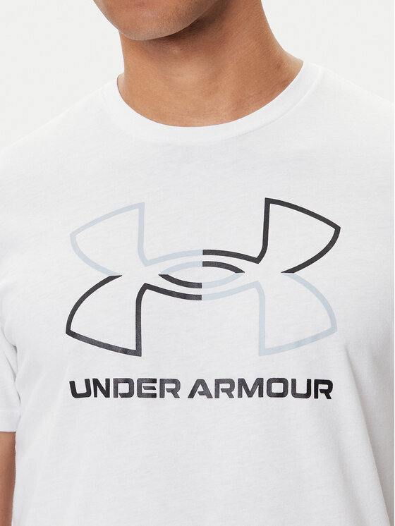 Under Armour Under Armour T-krekls Ua Gl Foundation Update Ss 1382915 Balts Loose Fit