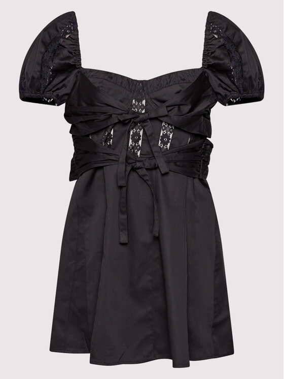 For Love & Lemons For Love & Lemons Коктейльна сукня Chantalle CD2389 Чорний Regular Fit