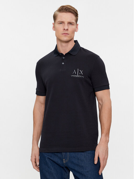 Armani Exchange Polo 3DZFSB ZJM5Z 1583 Tumši zils Regular Fit