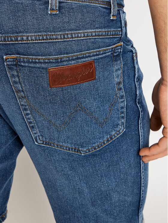 Wrangler Wrangler Szorty jeansowe Texas W11CU542Q 112126020 Niebieski Regular Fit
