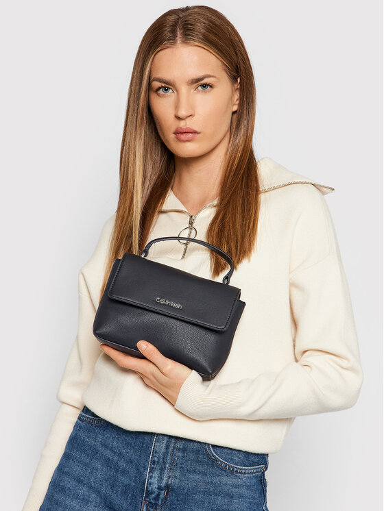 calvin klein flap mini bag