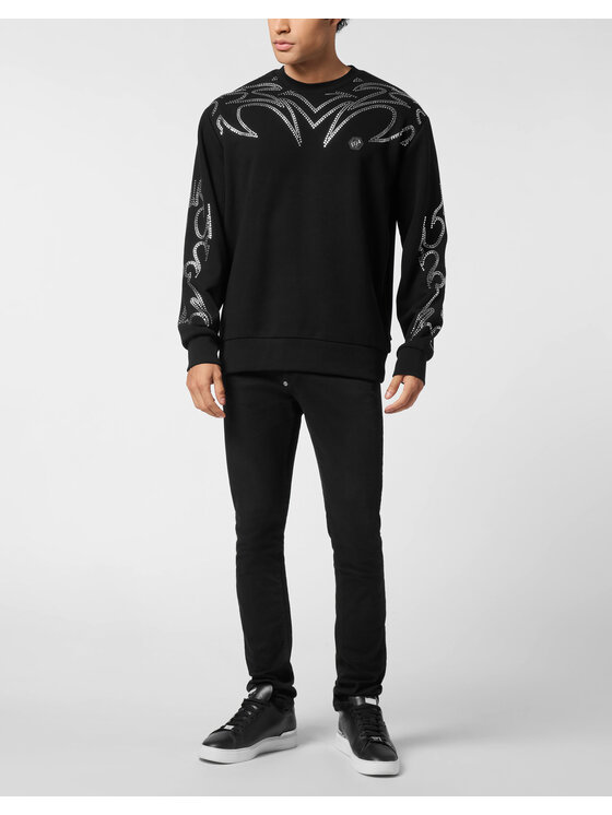 PHILIPP PLEIN PHILIPP PLEIN Bluza 25973 Czarny Regular Fit