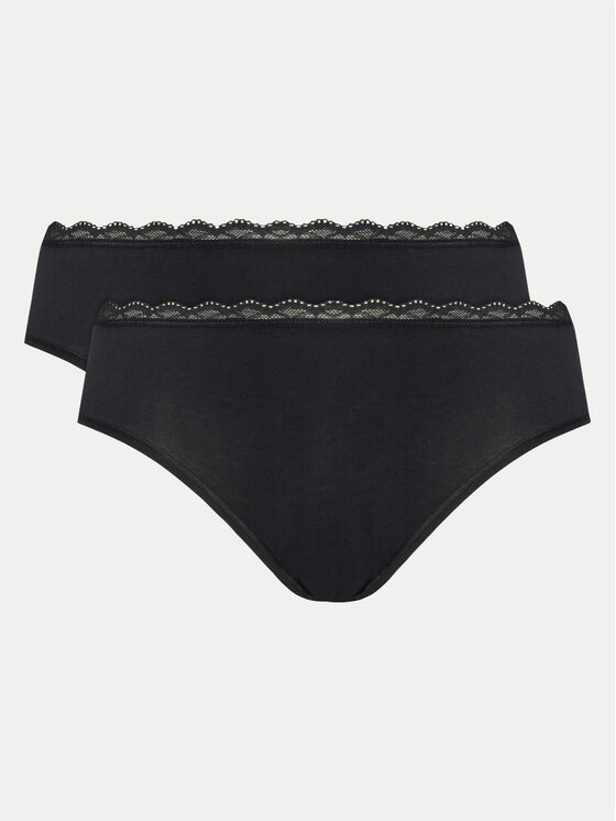 Triumph Triumph Set od 2 para klasičnih gaćica Feel Of Cotton 10225011 Crna