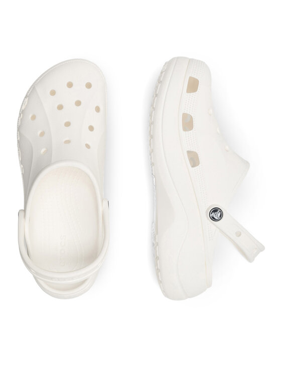 Crocs Crocs Şlapi BAYA PLATFORM CLOG 208186-100 Écru