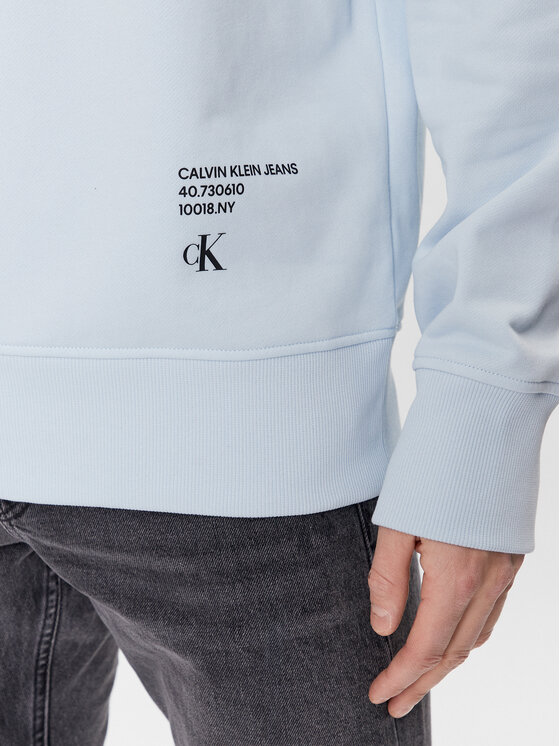 Calvin Klein Jeans Calvin Klein Jeans Bluza Modern Metals J30J324631 Błękitny Regular Fit