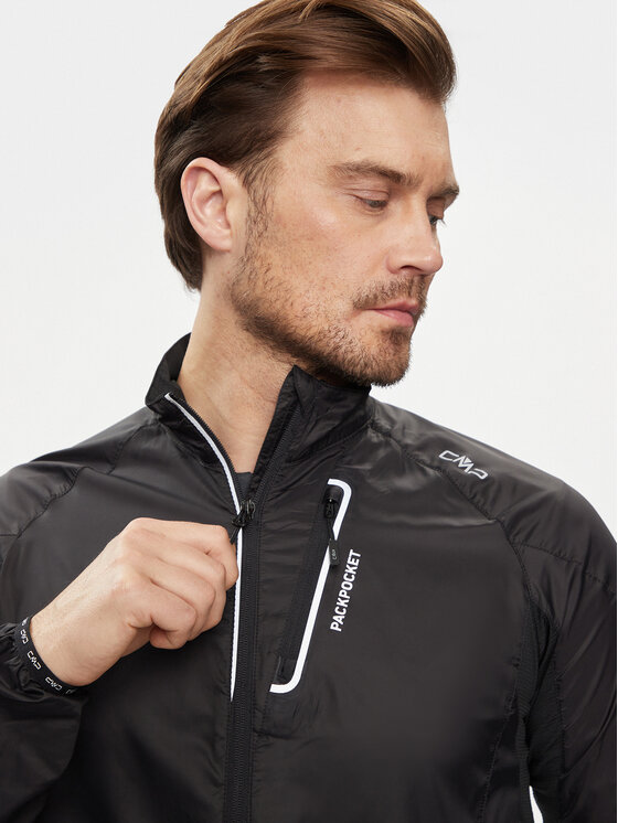 CMP CMP Bėgimo striukė 3C46777T Juoda Regular Fit