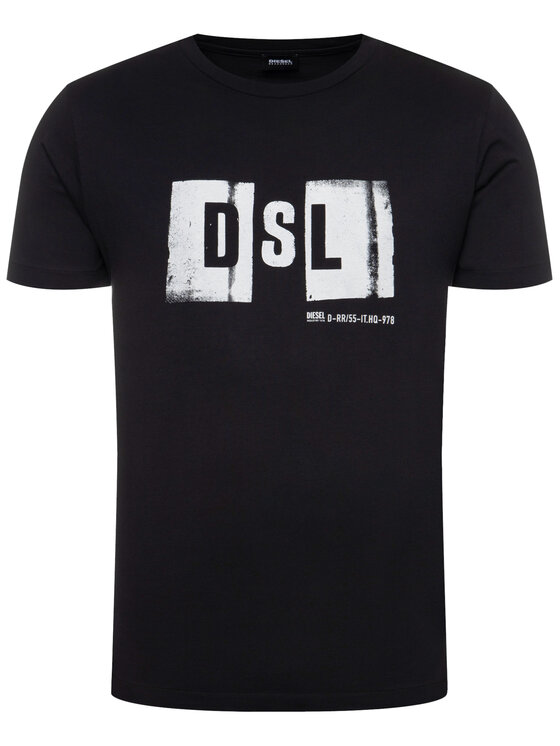 Diesel Diesel T-Shirt Bmowt-Just-B 00ST5I 0EAYU Μαύρο Regular Fit