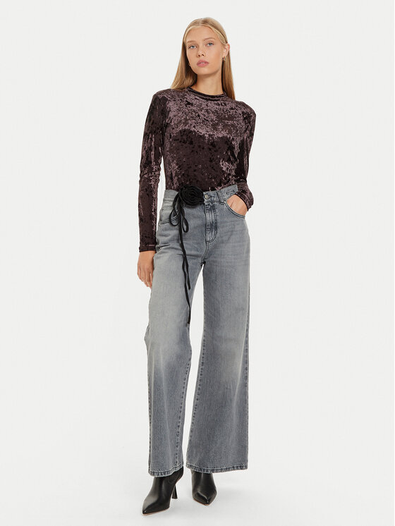 Marella Marella Blúz Balera 2423946035 Barna Regular Fit