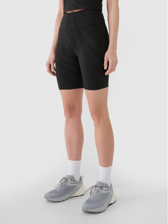 4F 4F Leggings 4FWSS25TFSTF016-20S Nero Slim Fit