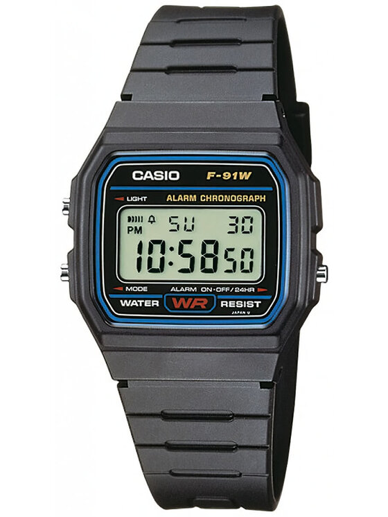 Casio Casio Ρολόι CASIO F-91W -1YEG Έγχρωμο