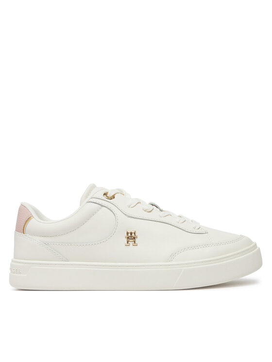 Damskie Sneakersy Tommy Hilfiger, Rozmiar 41, Białe, Essential Chic Court Sneaker FW0FW08322
