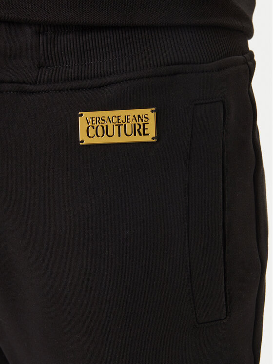 Versace Jeans Couture Versace Jeans Couture Melegítő alsó 80GAAT04 CF01T Fekete Regular Fit