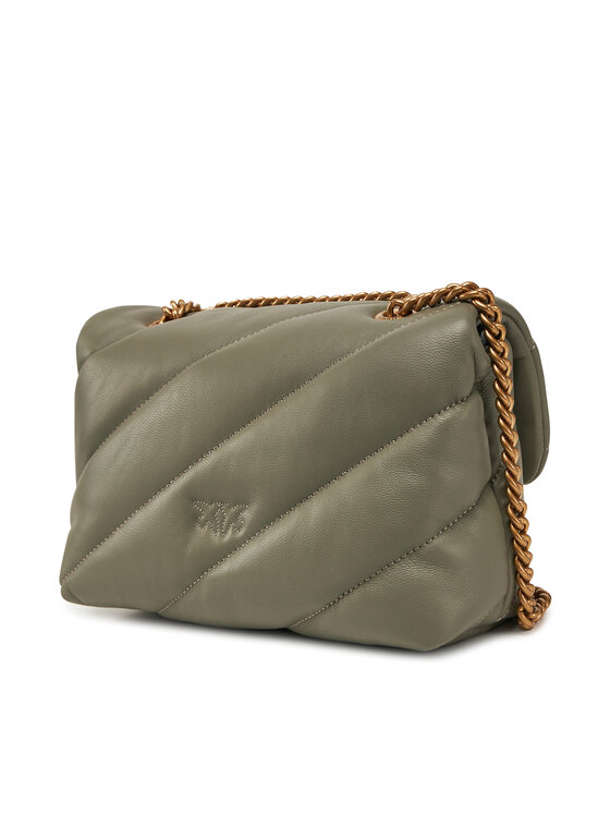 PINKO PINKO Ročna torba Love Puff Mini Cl PE 25 PLTT 100039 A0F2 Zelena