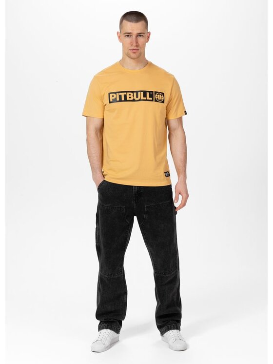 PITBULL PITBULL T-Shirt Koszulka Żółty Regular Fit