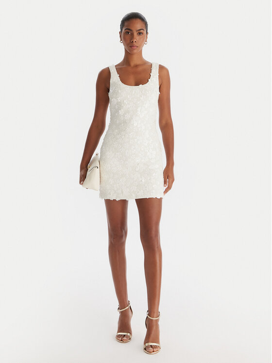 MICHAEL Michael Kors MICHAEL Michael Kors Koktel haljina MS582XYHHS Bijela Slim Fit