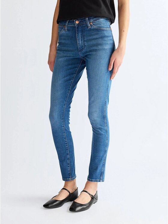 Wrangler Wrangler Jeansy SIENNA Niebieski Slim Fit