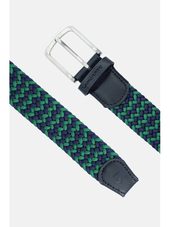 Lancerto Lancerto Pasek Męski Pleat PS090124000020 Granatowy