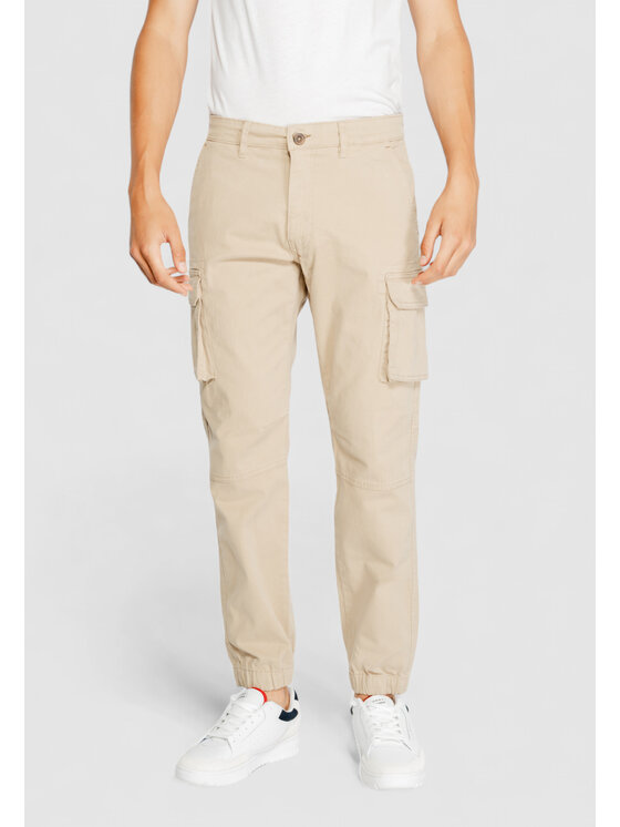 GAS Pantaloni di tessuto BOB GYM PKS FLAP Beige To Fit Modivo