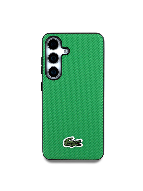 Lacoste Lacoste Etui na telefon Iconic Petit Pique Woven Logo CBDY Strap MagSafe Zielony