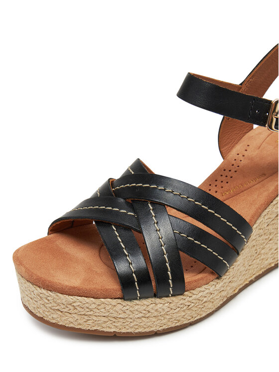 Clarks Clarks Espadryle Sabina Strap 26181462 Czarny